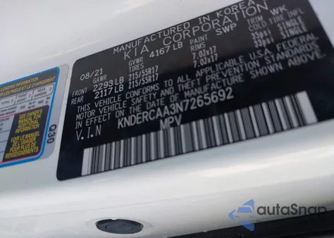 2022 Kia Seltos Ex from USA, damaged, VIN KNDERCAA3N7265692